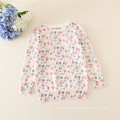 baby girls sweater/kids girls floral sweater for winter autumn